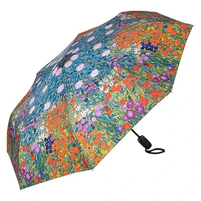 Image de VON LILIENFELD Parapluie de poche Gustav Klimt Art Coupe vent Ouverture et fermeture automatiques Stable Léger compact, marron, L50/D100
