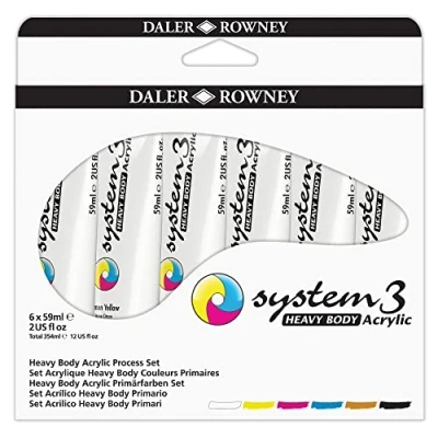 Image de Daler Rowney System3 Set acrylique Heavy Body 6x59ml