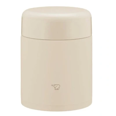Image de Zojirushi SW KA40 CM Bocal à soupe isotherme en acier inoxydable, pot déjeuner, sans couture, 400 ml, beige