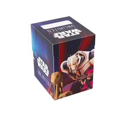 Image de Gamegenic Star Wars Unlimited Soft CRATE Full Color Printed Officially Licensed Durable Deck Box, Holds 60 Double Sleeved Cards, TCGs &amp; LCGs, Ahsoka Tano/General Grievous Design, Made by