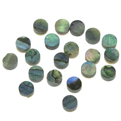 Image de Kaish 20 pcs Guitare basse Inlay Touche en Fret Pois 4mm Abalone shell