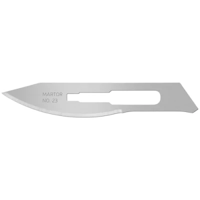 Image de Lame de rechange pour scalpel MARTOR 23.50 Acier Pack 10 pièces 50,7 mm