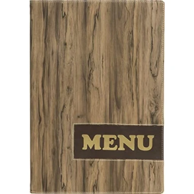 Image de Securit Protège menu de la Gamme Design A4 1 Double Insert Inclus (présente 4 Pages A4)