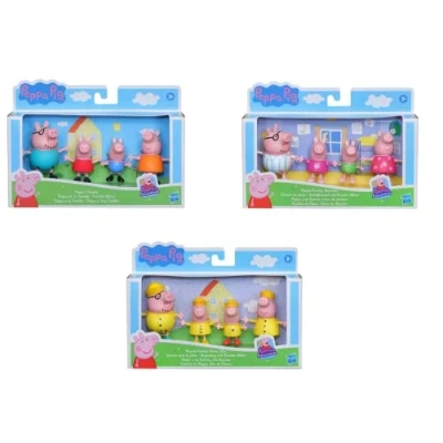 Image de HASBRO Assortiment Lot de 4 Figurines la Famille Peppa Pig Mod. sdos, F2171, Multicolore
