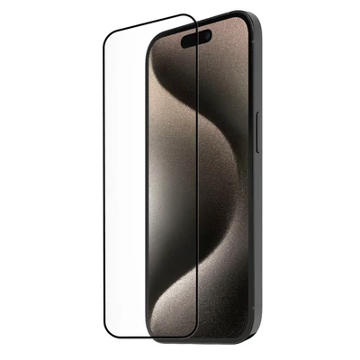 Image de TIGER GLASS PLUS Verre TREMPE RECYCLE IPHONE 15 PRO MAX Protection Ecran, Recyclé Ultra Résistant 9H+, Anti traces de doigts, Haute Sensibilité, Applicateur Pose facile, Garantie à vie
