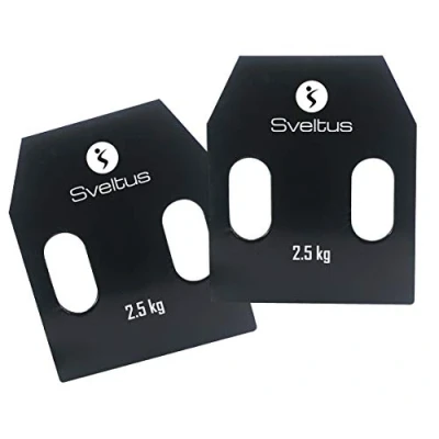 Image de Plaque acier avec poignées 2,5 kg x2