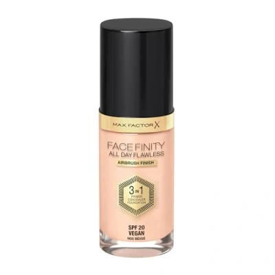 Image de Max Factor ALL DAY Flawless 3 IN 1 Foundation Fond de teint, Femme, Taille: One Size, 55 beige