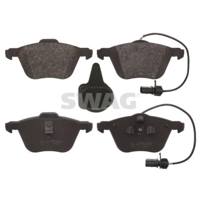Image de SWAG 30 91 6629 Jeu de plaquettes frein Essieu avant contact signal d&#039;usure inclus VOLKSWAGEN: Transporter 4 Bus, 4, Sharan I