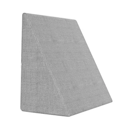 Image de bonmedico Coussin Triangle Ergonomique Multifonction Canapé, Lecture, Lit, Rehausseur, Cale Dos en Mousse Gris
