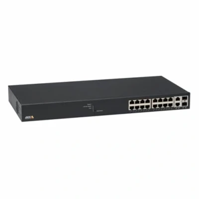 Image de Axis 5801 692 commutateur réseau Géré Gigabit Ethernet (10/100/1000) Connexion Ethernet, supportant l&#039;alimentation via ce port (PoE) Noir Neuf