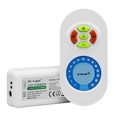 Image de LIGHTEU®, ensemble télécommande 2.4G et contrôleur de bande LED pour monochrome, gradateur, Milight Miboxer Fut021