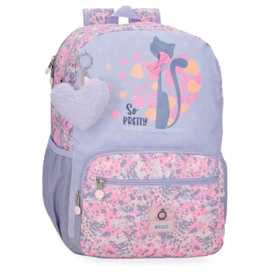 Image de Enso So Pretty Sac à dos scolaire adaptable au chariot Multicolore 32 x 42 15 cm Polyester, multicolore, 32x42x15 cms,