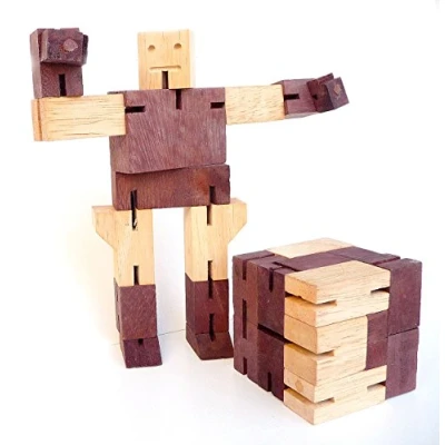 Image de Logica Jeux Art. Automa et 3D Casse tête en Bois Précieux Difficulté 3/6 Difficile Collection Leonardo da Vinci