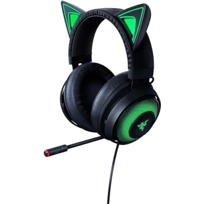 Image de Razer Kraken Kitty Edition Casque Avec fil Arceau Jouer Noir, Vert Neuf