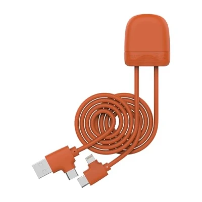 Image de Câble de charge multi connecteurs Ice C Orange Neuf
