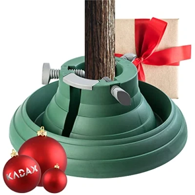 Image de KADAX Support pour Arbre de Noël avec réservoir d&#039;eau, Stable en Plastique Robuste Arbres, Moderne (Hauteur l&#039;arbre jusqu&#039;à 2,5 m)