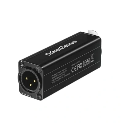 Image de DriverGenius X Shield Isolateur de Bruit Boucle Masse XLR Monocanal Filtre Anti (Passif, M/F) pour Interfaces Audio, Consoles Mixage