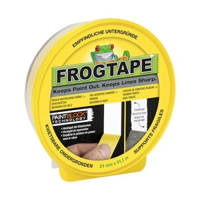 Image de RUBAN DE MASQUAGE FROGTAPE DELICATE JAUNE 24MM X 41,1M FROGTAPE® 10435