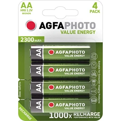 Image de Agfaphoto Oplaadbare Mignon AA 4 stuks Piles