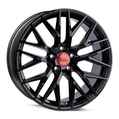 Image de MAM 5Trou 19Pouce 108mm Jante alu RS4 schwarz glanz MAMRS48519510845BP