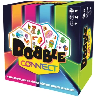 Image de Zygomatic Dobble Connect Jeu de Cartes d&#039;action et réflexes pour Adultes Enfants, à partir 8 Ans, 2 Joueurs, 15 Minutes par Partie, Espagnol