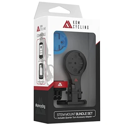 Image de KOM Cycling Support de Tige à dégagement Rapide pour Ordinateur GoPro Ordinateurs vélo Wahoo et Garmin (Support Edge 1040, Elemnt Roam, Bolt v2) 1040