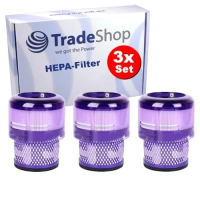 Image de Trade Shop Lot de 3 filtres HEPA rechange pré moteur compatibles avec les aspirateurs Dyson Omni Glide, Glide+, SV19, SV12 remplace 965241 01