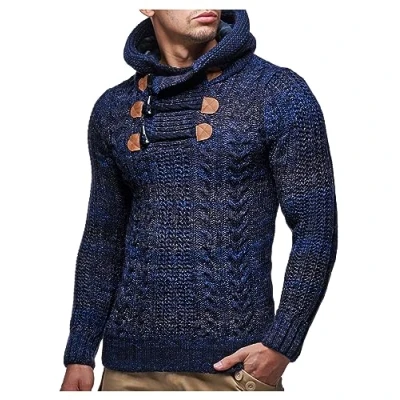 Image de Leif Nelson Sweat à capuche, Homme, Taille: Medium, Dunkel blau