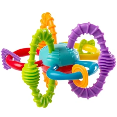 Image de Playgro Balle Colorée Bend &amp; Twist, À partir de 6 mois, Multicolore, Sans BPA, 40186