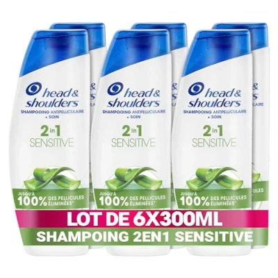 Image de 6 Shampoings Sensitive 2en1 300ml Head &amp; Shoulders