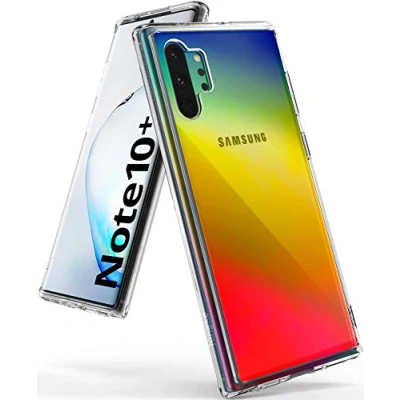 Image de Ringke Coque Compatible avec Galaxy Note 10 Plus [Fusion] Transparente Polycarbonate Solide Rigide Back TPU Souple Bumper Étui Antichoc de Protection [Militaire Défense] Clear