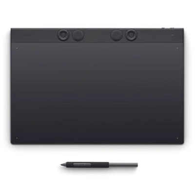 Image de Wacom Intuos Pro Large, la Tablette à Stylet innovante INCL. Pen 3, offrant Un Espace de Travail spacieux pour Les Professionnels du Montage vidéo, modélisation 3D et l&#039;animation.