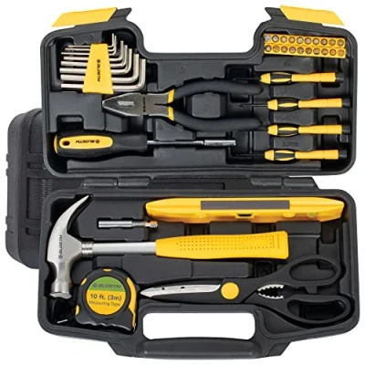 Image de BLOSTM 39 PCS Boite a Outils Complete Trousse à pour le Bureau et la Maison qui Comprend tous les Éléments Essentiels, Propriétaires Professionnels