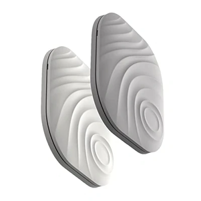 Image de Nutale Localisateur D&#039;objets de Clé Portefeuilles Blanc Gris, 2PCS Key Finder Anti Perte Intelligent Bidirectionnel Porte Clés et Traqueur Sonore pour Retrouver