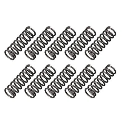 Image de sourcing map Ressort de Compression 1.2mm Fil Diamètre, 10mm OD, 30mm Libre Longueur Acier Extension Noir 10Pcs