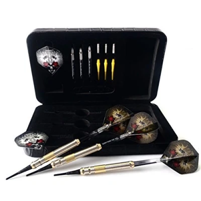 Image de CUESOUL Dragon Deluxe Soft Tip Darts Set with Luxury Case, 16 Gram (B1103)