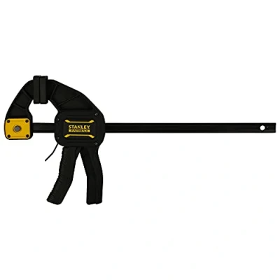 Image de Stanley Fmht0 83235 Serre Joint L 300 Gamme FatMax Travaux De Précision Rainure En V Pour Maintien Des Tubes Rail Acier Corps Nylon Renforcé Fonction Écarteur