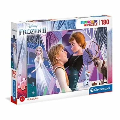 Image de Clementoni Frozen Disney La Reine des Neiges 2 180 pièces Puzzle Enfant fabriqué en Italie, 7 Ans et Plus, 29309, Multicolore