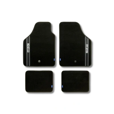 Image de SPARCO STRADA 03763BNR Ensemble de tapis sol avant et arrière noir