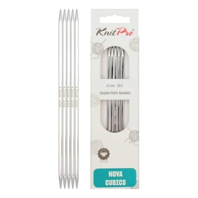 Image de KnitPro KP12109 Cubique de Nova Aiguille Double Pointe Bois Multicolore 25 x 0,5 9 cm