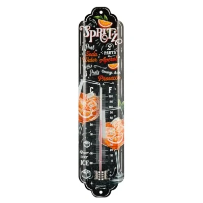 Image de Nostalgic Art Thermomètre rétro, 7 x 28 cm, Aperol Spritz Idée cadeau comme accessoire du bar, en métal, design vintage