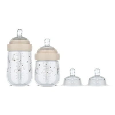 Image de Mepal Biberons Starterset Mio Little Dutch Set de 3 Anti colique Conception spiralée pour éviter les obstructions Silicone grade médical 165 + 240 ml Goose