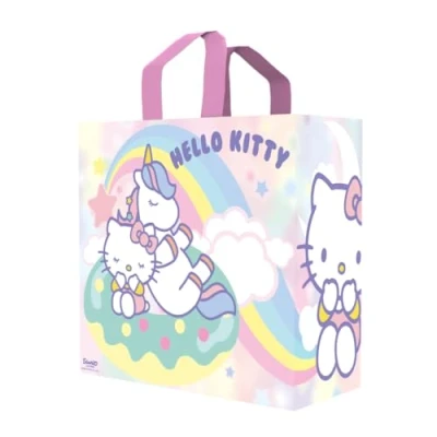 Image de Konix Hello Kitty Sac cabas Taille M 40 x 45 20 cm Matière recyclée Motif poney