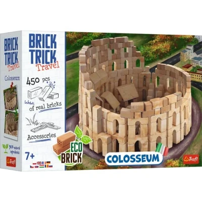 Image de Trefl Brick Trick Travel Colosseum Build with Travel, Colosseum, EKO Bricks, 450 Briques, réutilisables, Set créatif pour Les Enfants de 7 Ans et Plus