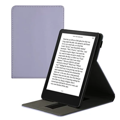 Image de kwmobile Étui pour liseuse électronique Compatible avec Amazon Kindle Paperwhite 11. Generation 2021 Housse Rabat Simili Cuir Lavande