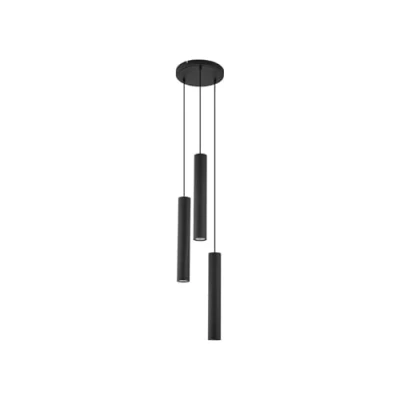 Image de Lindby Suspension Joffrey à intensité variable (Moderne) en Noir Métal e. a. pour Salon &amp; Salle manger (à 3 lampes, GU10), Luminaire, Lampe Plafond, Luminaire Plafonnier,