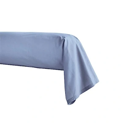 Image de Essix Taie de traversin, Percale Coton, Blanc, 43x190 cm