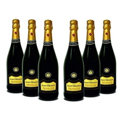 Image de Sant&#039;Orsola Prosecco D.O.C. ExtraDry Sec Vin Petillant Italien Set de 6 Bouteilles x 75 cl