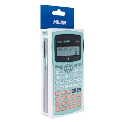 Image de Calculatrice Scientifique Milan M240 Turquoise Argenté 16,7 x 8,4 1,9 cm
