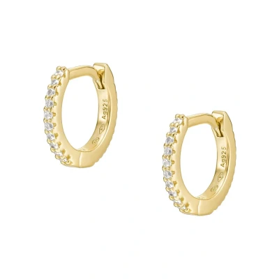Image de Fossil Earring Sterling Silver Gold Boucles d&#039;oreilles goldcoloured, Femme, Taille: One Size, coloured